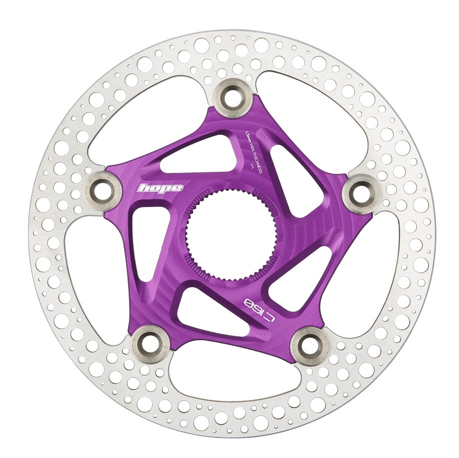 Hope RX centre lock disc - 140mm - Purple | Brilliant Bikes